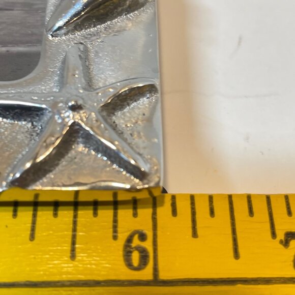 Mariposa Silver-Tone Sea-Inspired Picture Frame 5 by 7 With Shell & Starfish Des - Picture 9 of 11